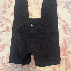 lululemon black leopard print align leggings